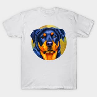 Cute Colorful Rottweiler T-Shirt